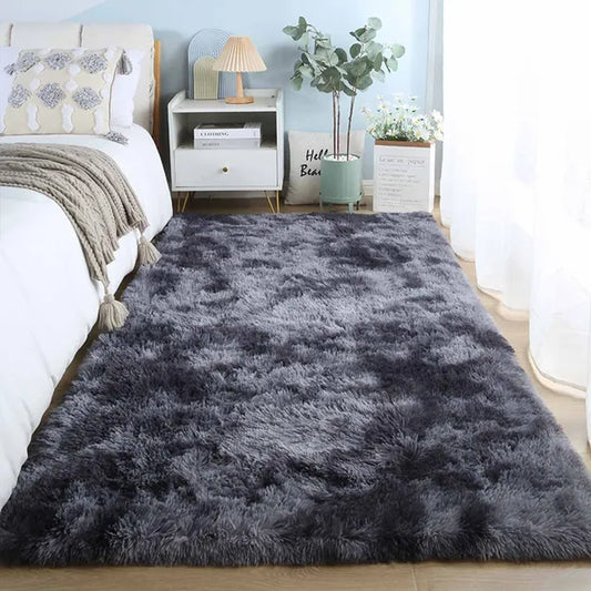 Fluffy Tie-Dye Rug